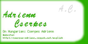 adrienn cserpes business card